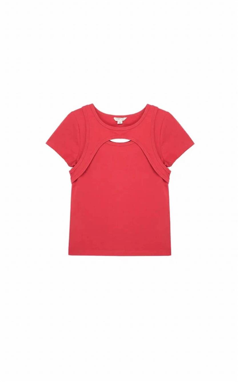 NEW HABITUAL GIRL girls bella top in red